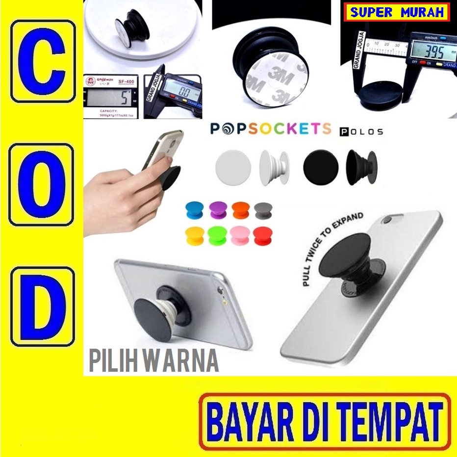 Jual PAC 19G POP SOCKETS Jepitan Jari Tangan Hp Phone Holder Belakang ...