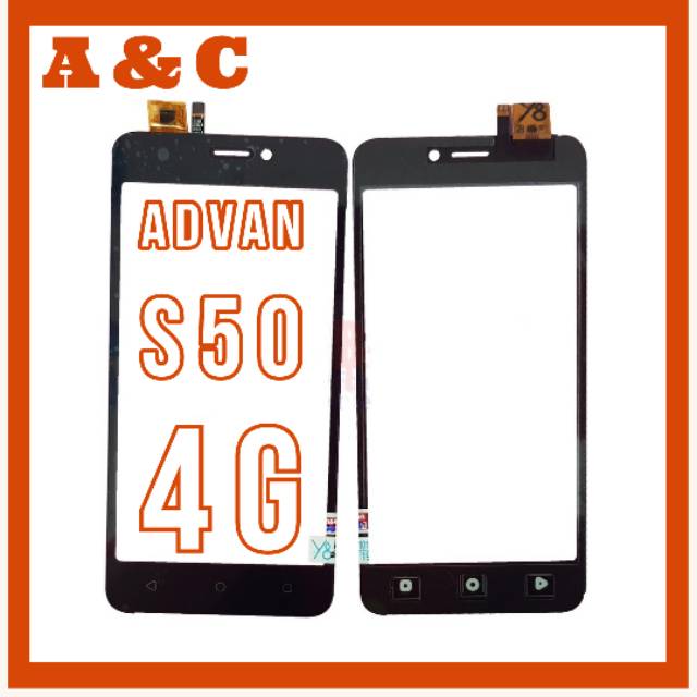 Jual Touchscreen Advan S50 4g Layar Sentuh Hitam Shopee Indonesia