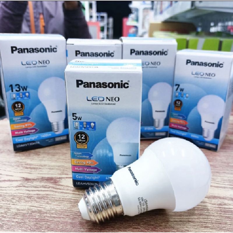 Jual Panasonic Lampu Led Neo 3W, 5W, 7W, 9W, 11W, 13W, 15W, 18W, 20W ...