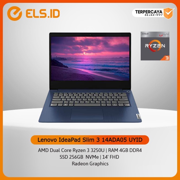 Jual Laptop Lenovo Ideapad Slim 3 14ada05 Uyid Ryzen 3 3250u 4gb Ssd 256gb Shopee Indonesia