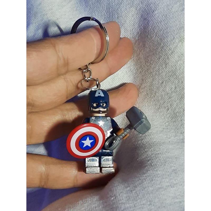 Captain america best sale lego keyring