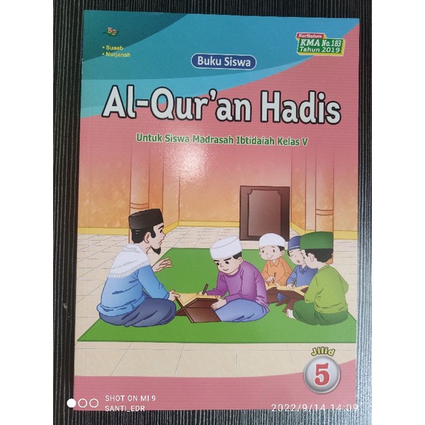 Jual Buku Pelajaran Al-Qur'an Hadis Kelas 5 MI | Shopee Indonesia