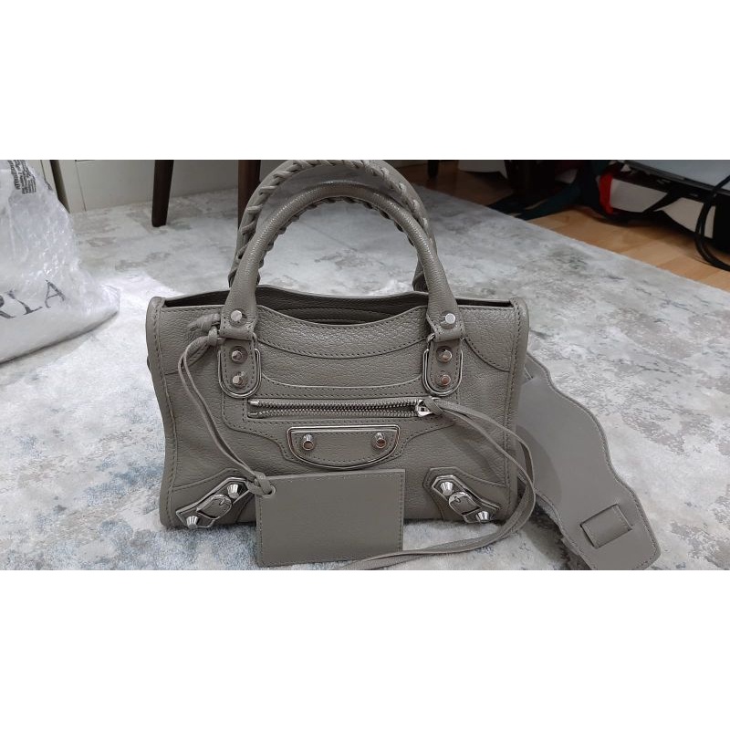 Balenciaga mini edge mink grey shw