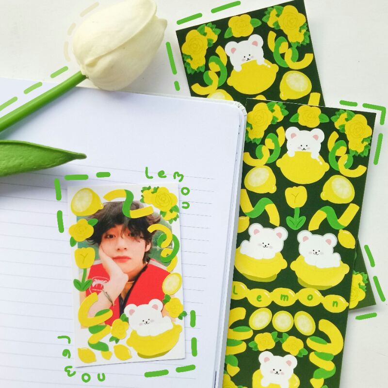 Jual Lemon sticker / korean sticker/ deco sticker | Shopee Indonesia