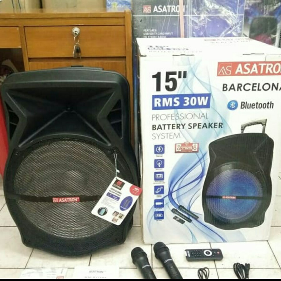 Jual Speaker Metting Portable Asatron Inch Barcelona Garansi Resmi Shopee Indonesia