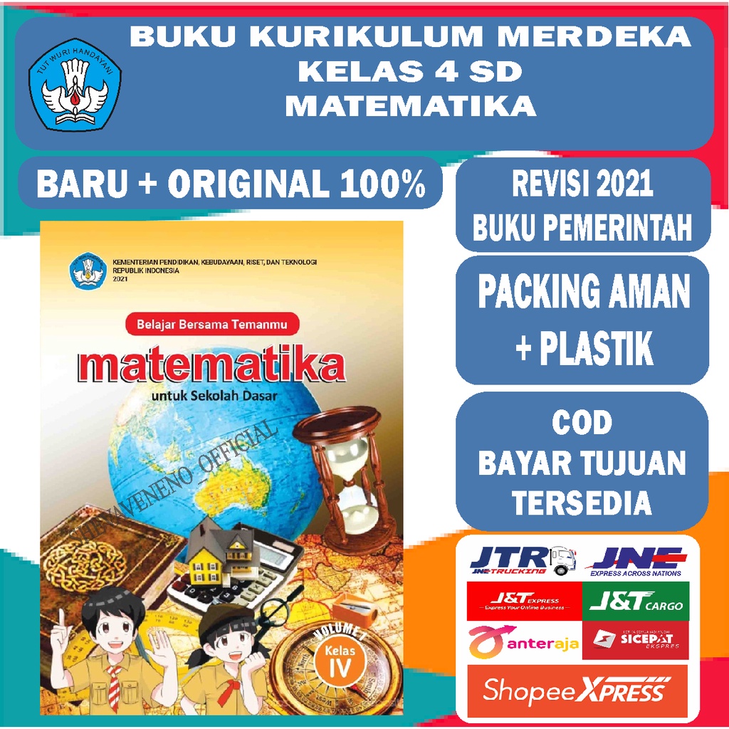 Jual Buku Siswa Kurikulum 2021 Merdeka Kelas 4 SD Vol. 1 Matematika ...