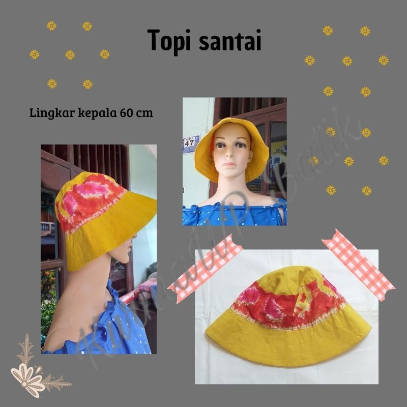 Jual Topi Kain Warna Kuning | Shopee Indonesia