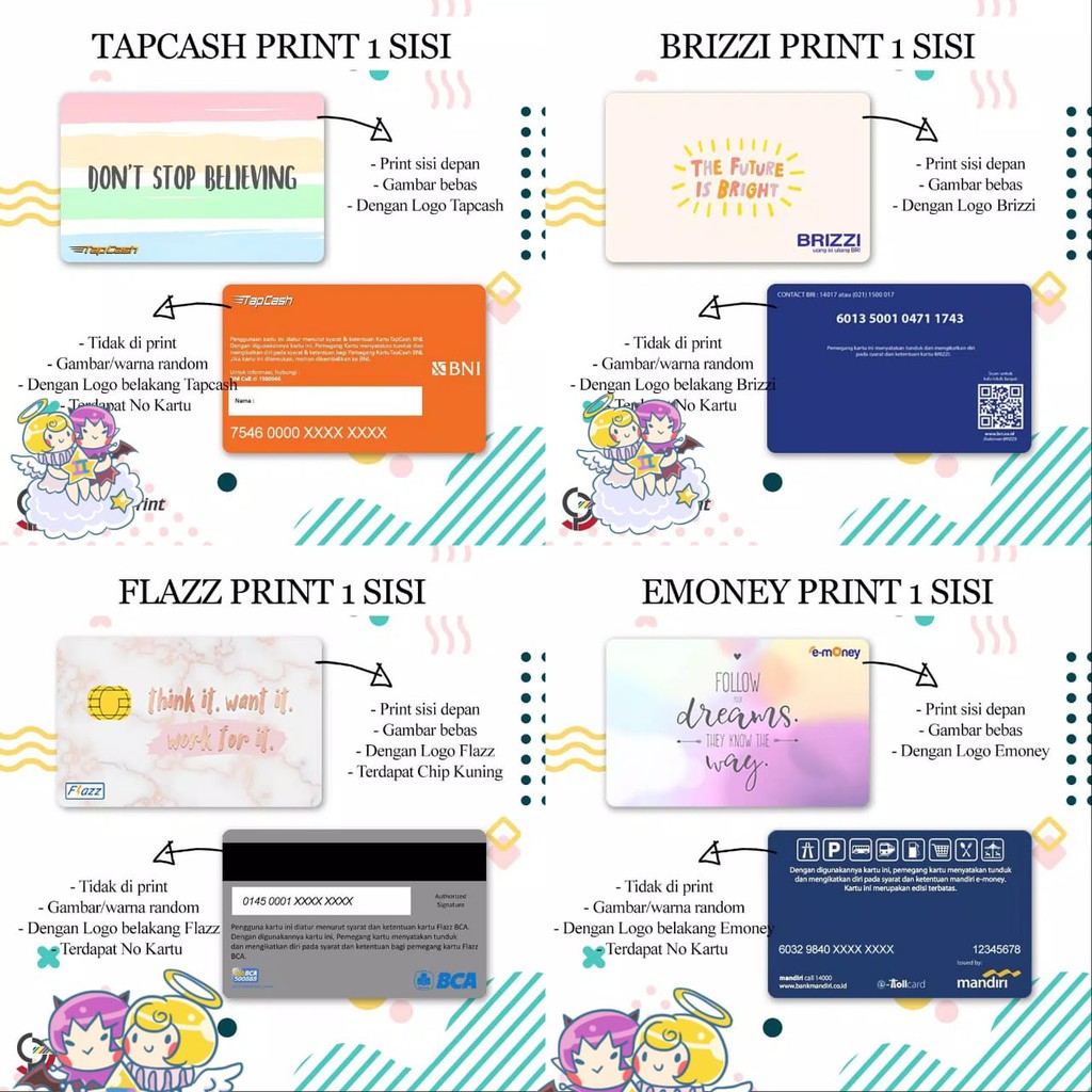 Jual Custom Etoll Emoney ID Card BUMN brizzi tapcash flazz | Shopee ...