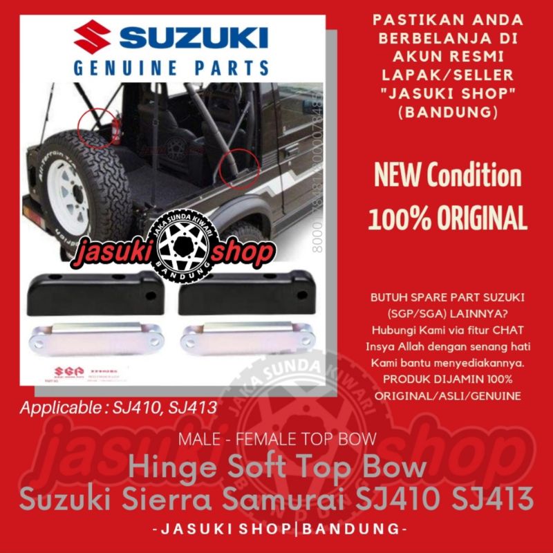Jual Male Female Hinge Top Bow Engsel Kanvas Canvas Soft Top Suzuki