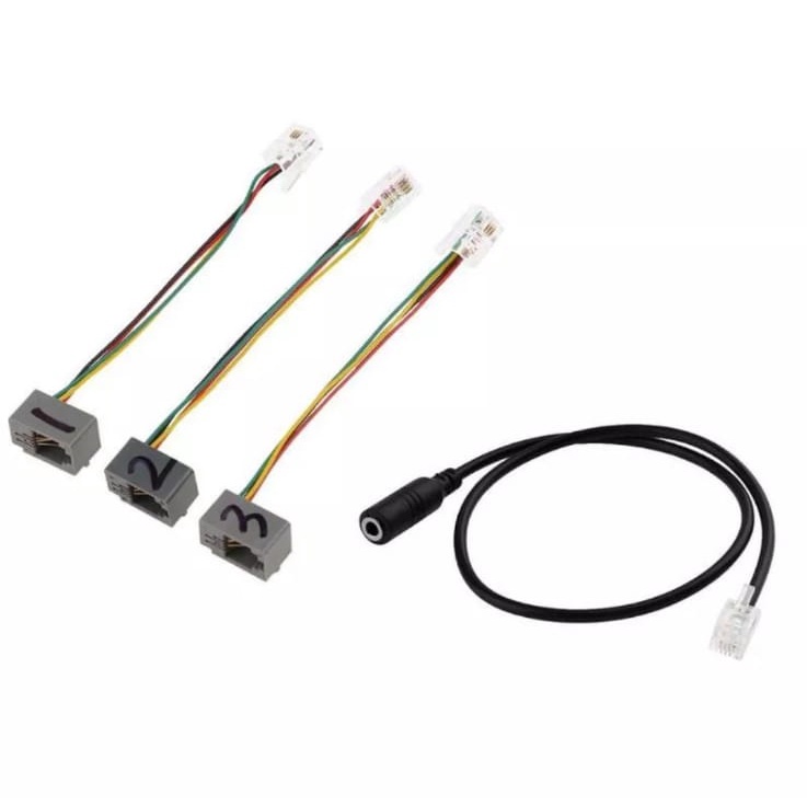 Jual ADAPTER RJ9 TO JACK AUDIO 3.5 MM DENGAN 3 KOMBINASI RJ9 | Shopee ...