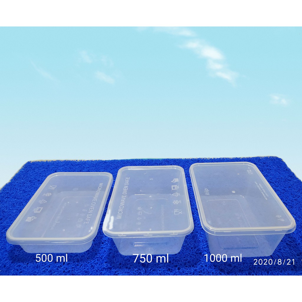 Jual seal pack bening 750 ml / kotak makanan / kotak penyimpanan