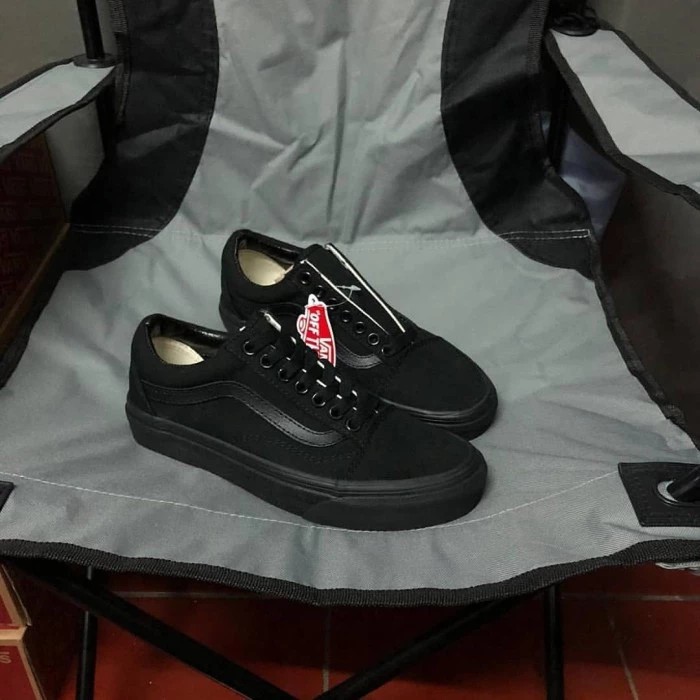 Jual Vans Old Skool Classic Black / Black (Original) | Shopee Indonesia