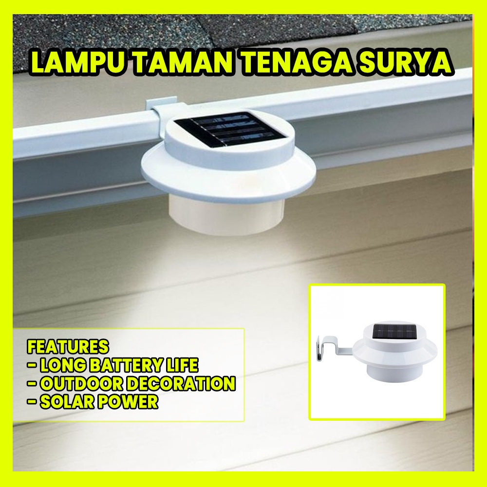 Jual Lampu Sorot Taman Tenaga Surya Outdoor Dinding Solar Cell Bulat Unik Shopee Indonesia