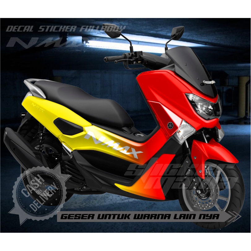 Jual decal nmax lama variasi simpel motif gradasi warna variai sticker