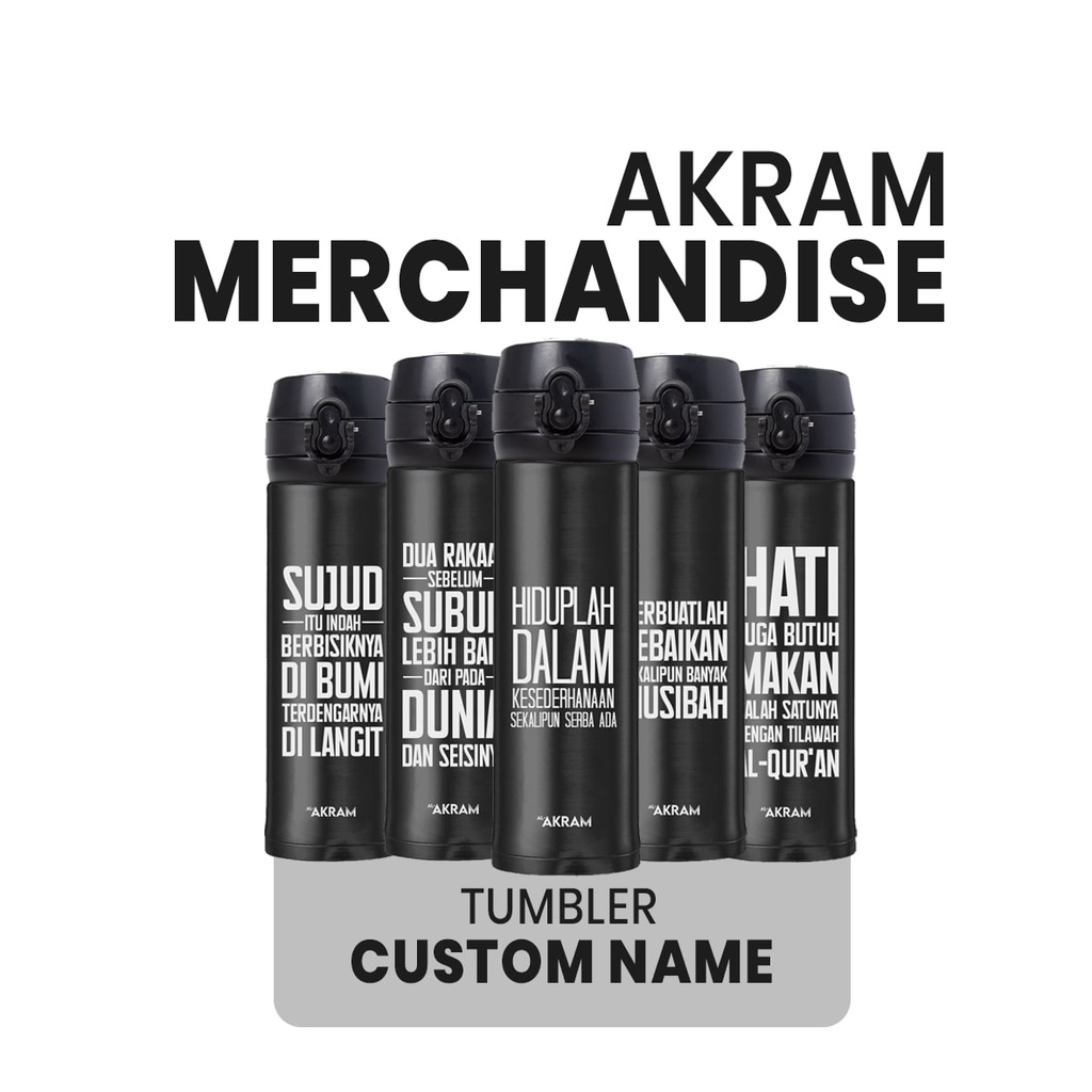 Jual AL-AKRAM Merchandise - Tumbler Custom | Shopee Indonesia