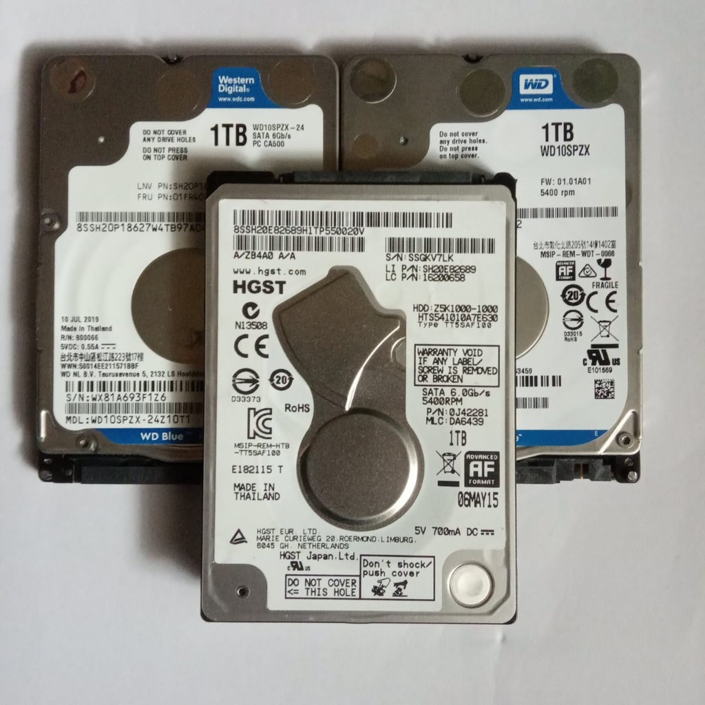Jual Harddisk laptop notebook 1TB SATA hdd hardisk 1 tb berbagai merek ...