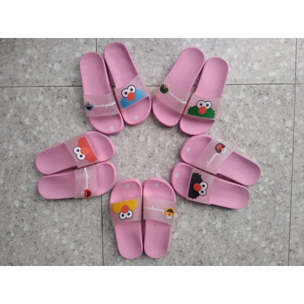 Jual NILDA collection Sandal Elmo Anak Karakter Sol Pink