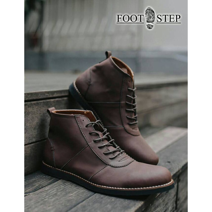 Jual Vintage - Footstep Alpha Brown Sepatu Vintage Klasik Sporty Pria ...