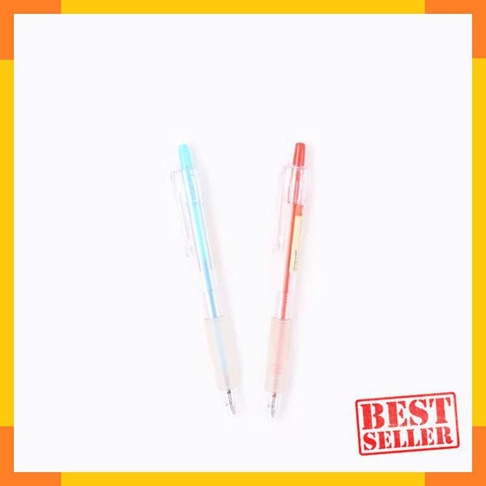 Jual Red and Blue Clear Ballpoint Gel Pen (Pulpen / Bolpen) Shopee
