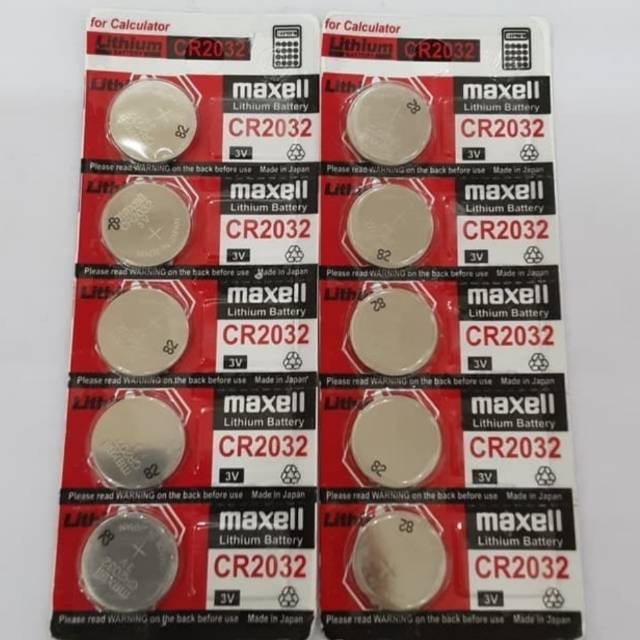 Jual Maxell CR2032 Original 3V Battery Lithium / Baterai Kancing