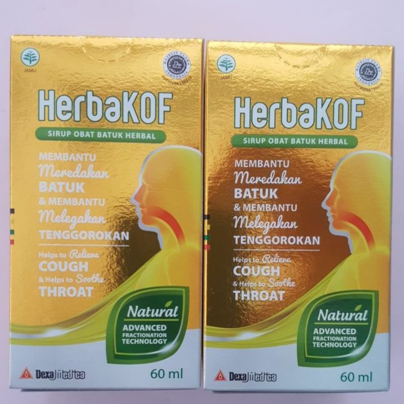 Jual Herbakof Herbal Cough Syrup/obat batuk herbal untuk meredakan