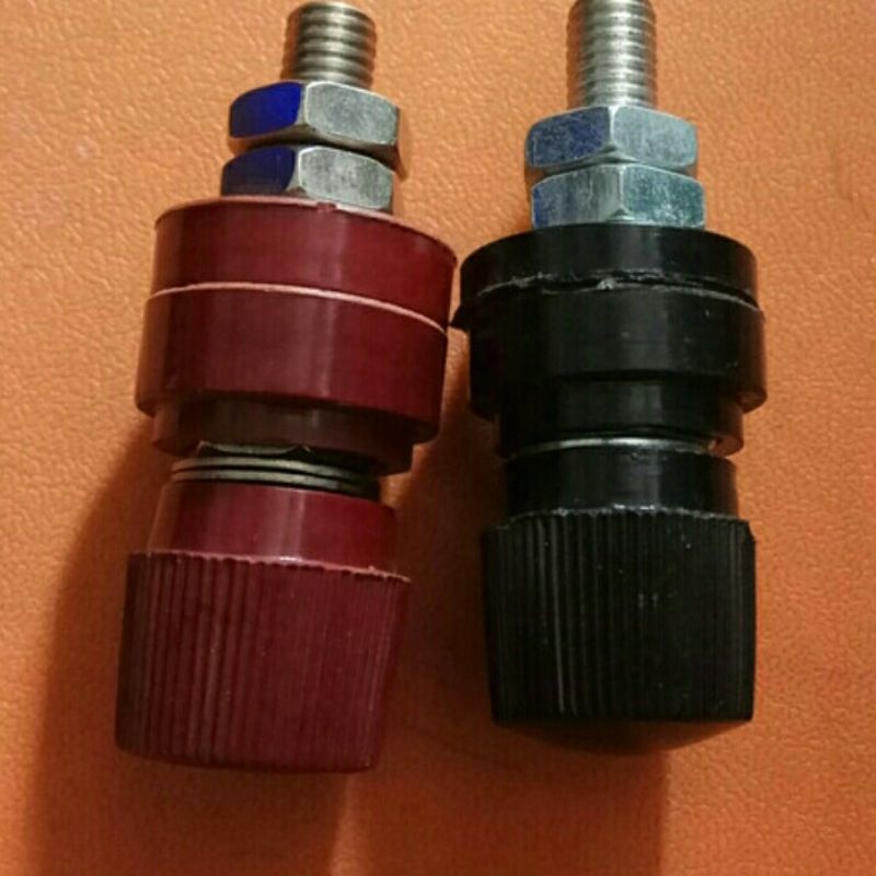 Jual 1 set terminal stabilizer 2000/3000 watt merah + hitam | Shopee ...