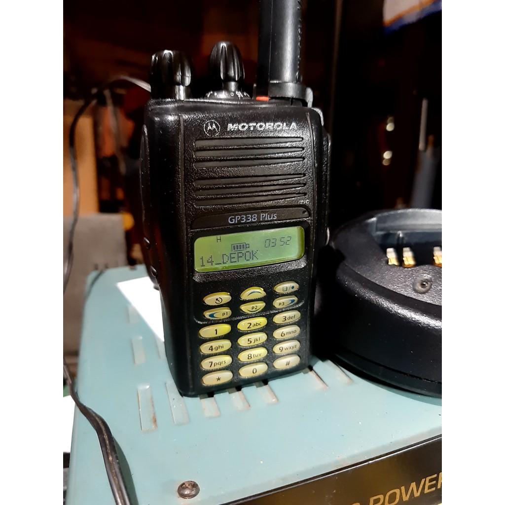 Jual Ht Motorola Gp338 Plus Frekuensi UHF Low Band 350Mhz | Shopee ...