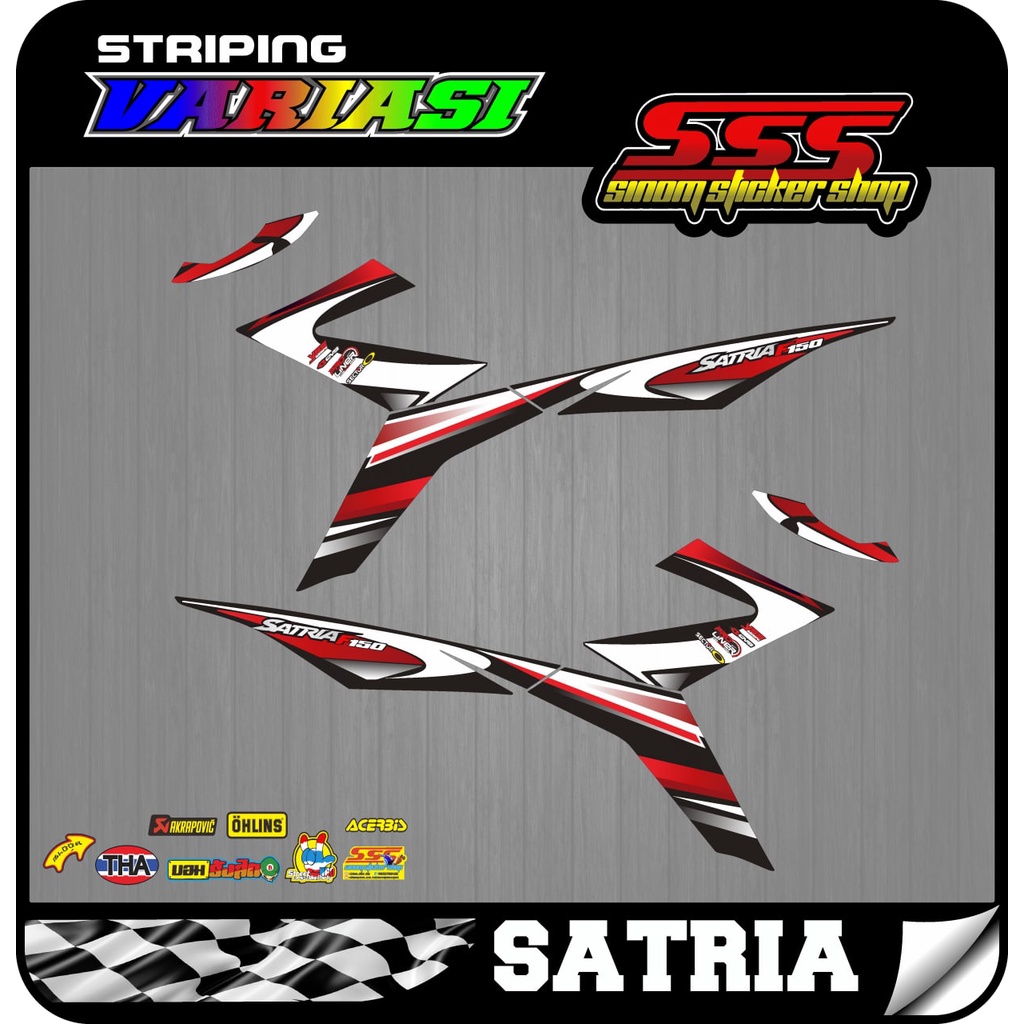 Jual Decal Striping Satria FU FI Motif Road Race 01 | Shopee Indonesia