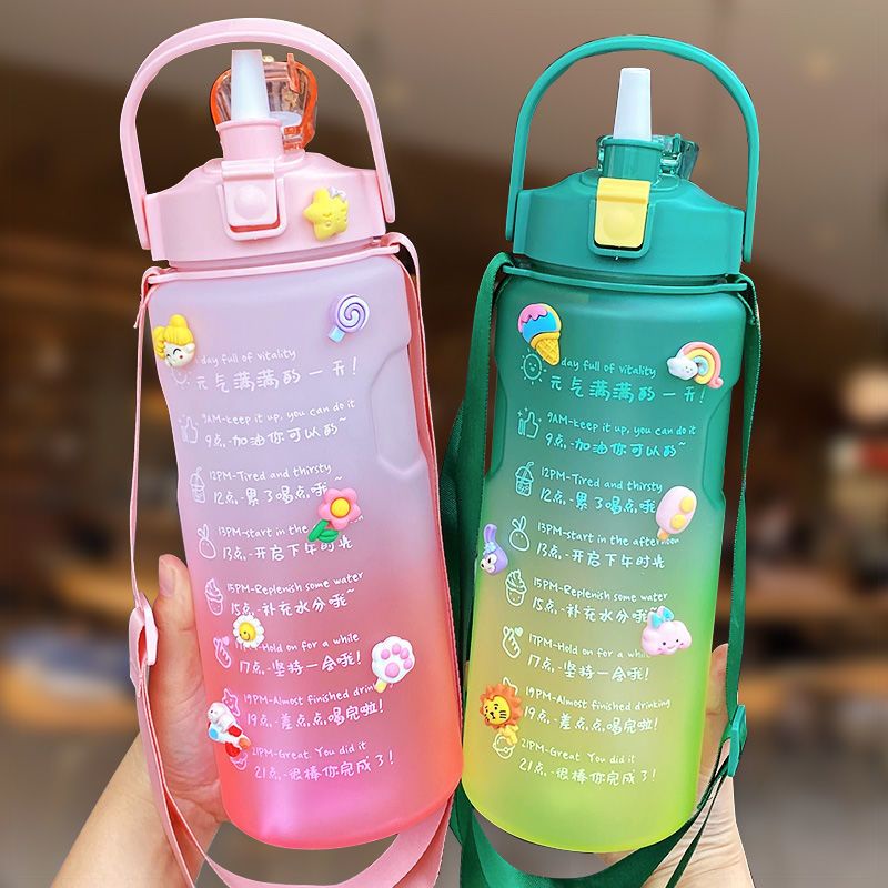 Jual BEST SELLER || Botol Air Minum Jumbo Motivasi Kekinian 1500Ml ...