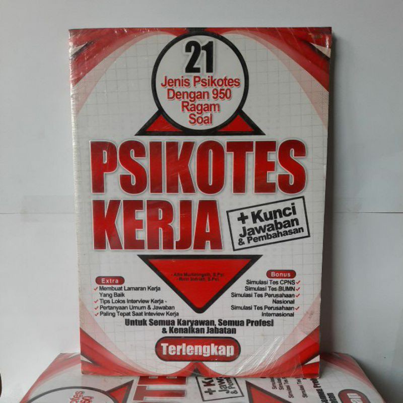 Jual Buku Psikotes Psikotes Kerja Kunci Jawaban Dan Pembahasan