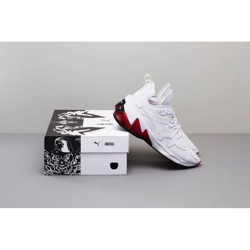 Jual Sepatu Sneakers Puma LQDCELL X One Piece White High Risk Red Original Shopee Indonesia