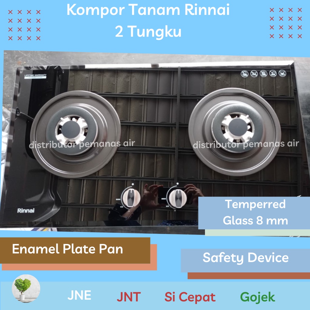 Jual Kompor Rinnai Kompor Tanam Kompor Gas 2 Tungku RB 772 RO | Shopee ...