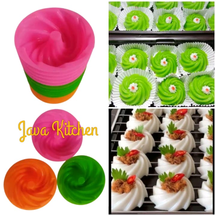 Jual 24pcs Cetakan Puding Twister Cetakan Kue/Cetakan Putu Ayu / Puding ...