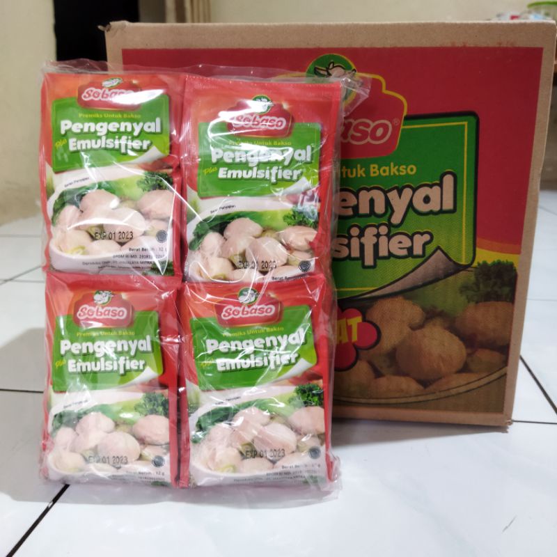 Jual Tepung Pengenyal Emulsifier Bakso Sobaso 1 Dus Shopee Indonesia