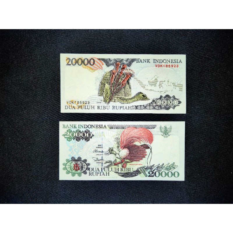 Jual Uang kuno 20 ribu rupiah cendrawasih 1995 grade UNC | Shopee Indonesia