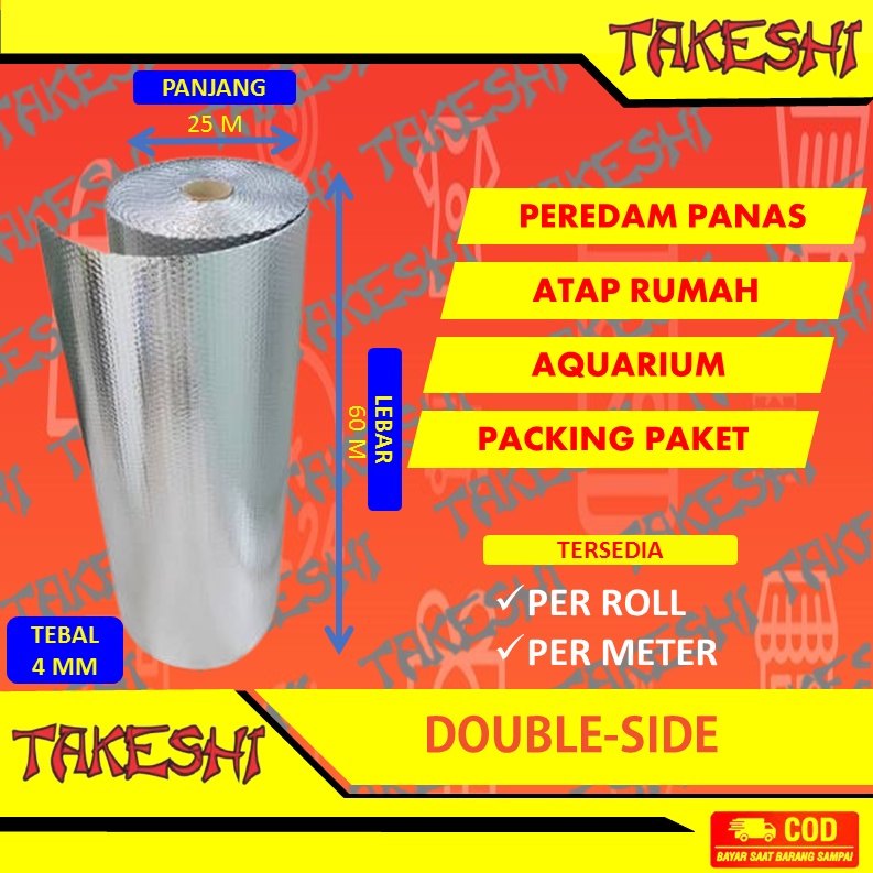Jual alumunium foil roll atap peredam panas double side | Shopee Indonesia
