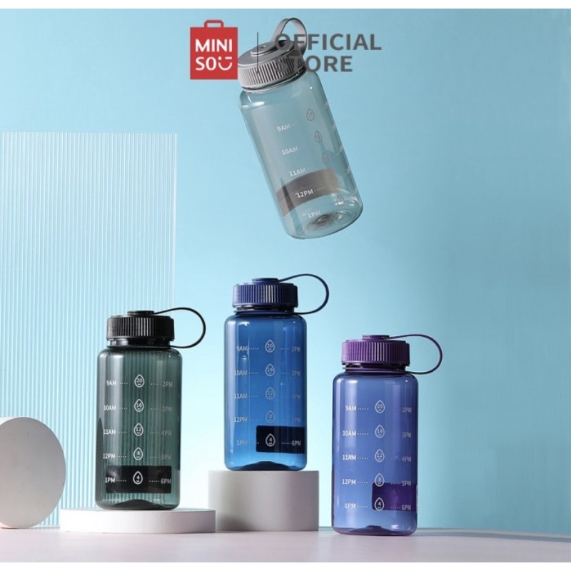 Jual Miniso Botol Minum Tempat Air Plastik Sport 800ml Water Bottle Shopee Indonesia 0277