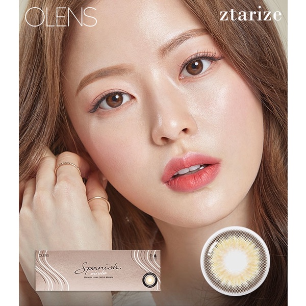 Jual Ztarize Ready Stock Trial Olens Spanish Circle Brown Day