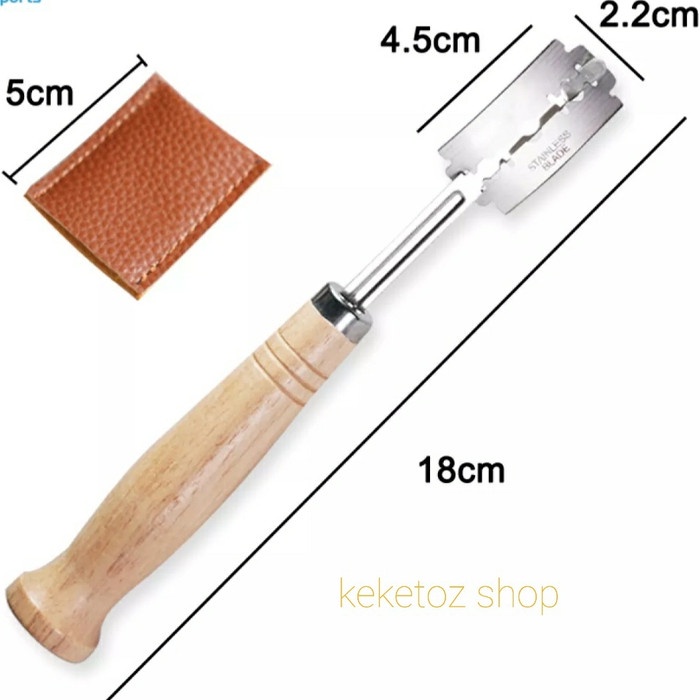 Jual Pisau sourdough lame bread scoring knife/bread cutter Promo