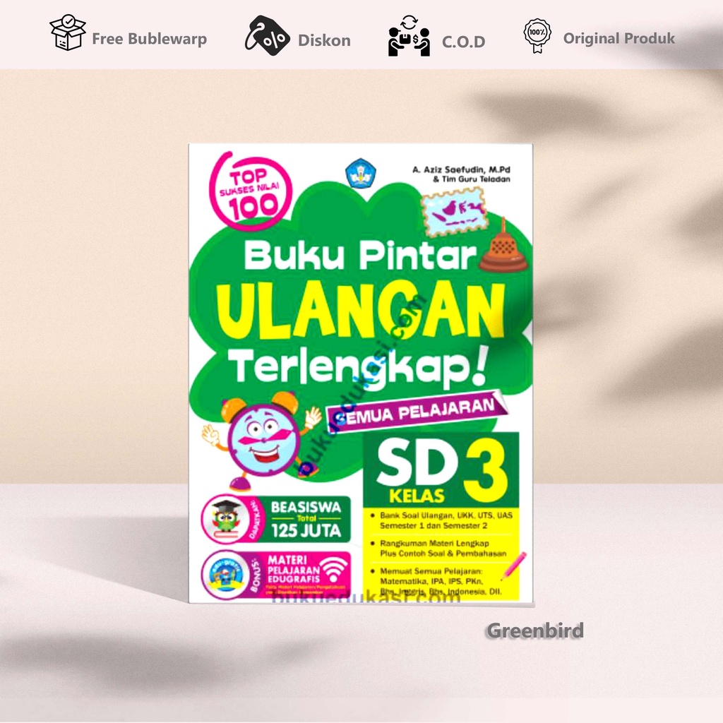 Jual BUKU PINTAR ULANGAN TERLENGKAP SEMUA PELAJARAN SD KELAS 3 | Shopee ...