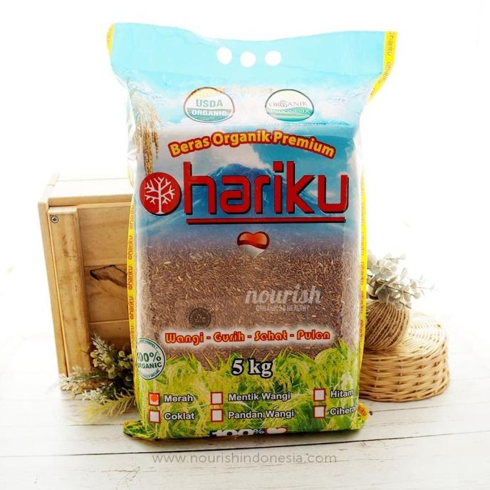Jual Hariku, Organic Red Rice 5 kg (Beras Merah Organik) | Shopee Indonesia