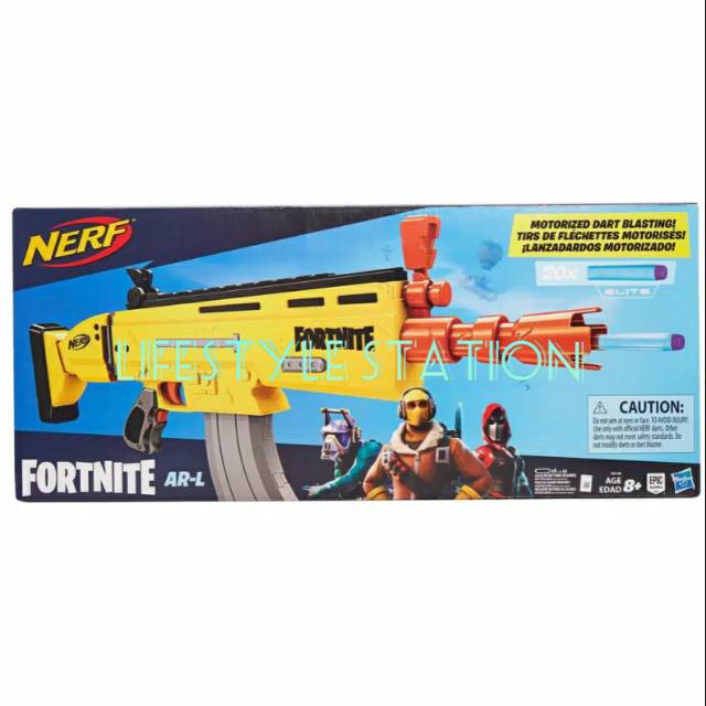 Jual Mainan Tembakan Nerf Fortnite Arl Ar L Motorized Dart Blaster