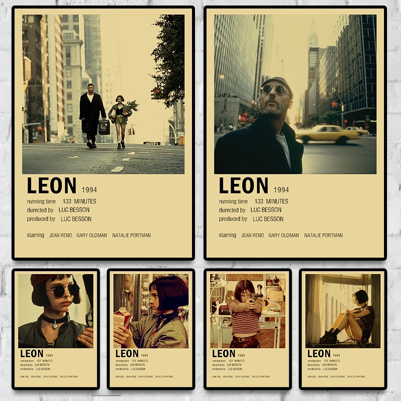 Jual Populer Action Movie Leon Vintage Poster Kraft Paper Dan Printing