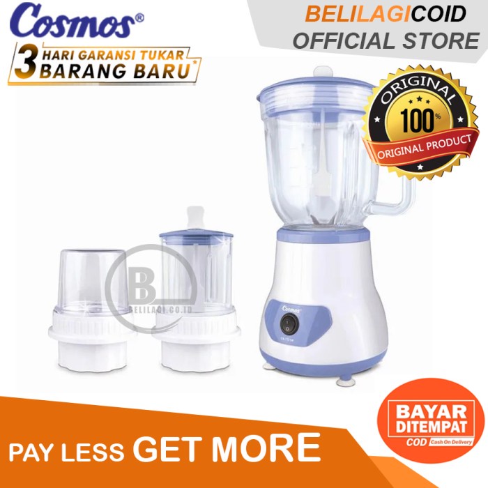 Jual Cosmos Blender Kaca 3in1 CB 172 GR - 1 Liter | Shopee Indonesia