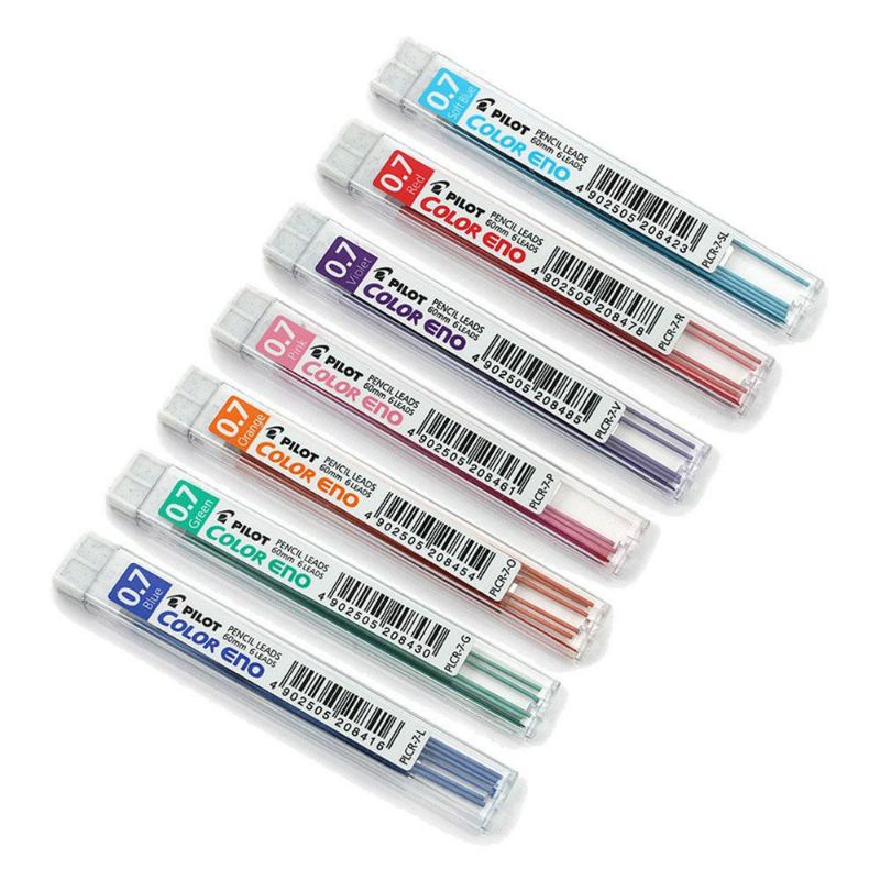 Jual Isi Pensil Color Eno Pilot / Pencil Lead Color Eno 0.7mm | Shopee ...