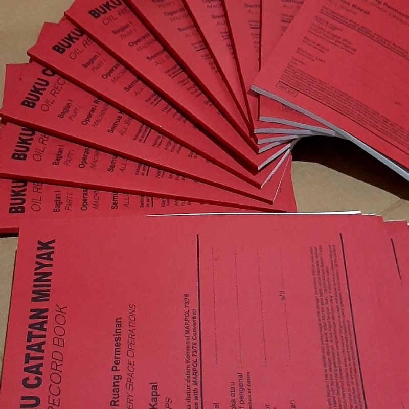 Jual Buku Catatan minyak / Oil record book Shopee Indonesia