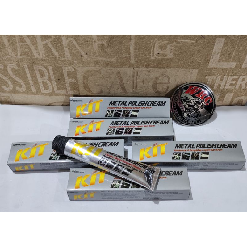 Jual KIT Metal Polish Cream Pembersih & Pengkilap Logam & Krom 50 gr Shopee Indonesia