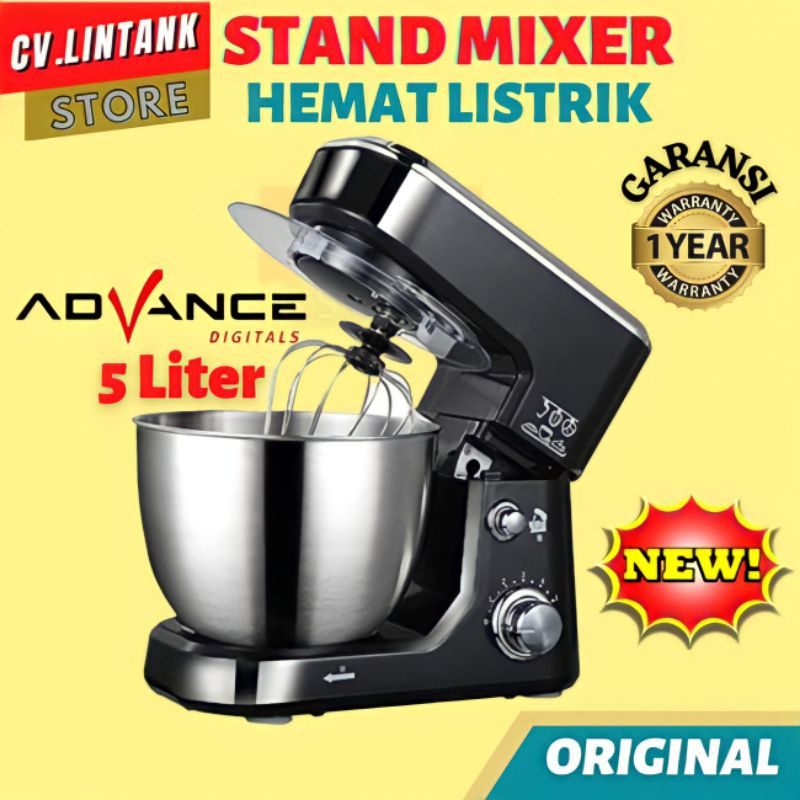 Jual STAND MIXER ADVANCE SMX50 Pengaduk Adonan Mikser Kue Duduk Multifungsi Kapasitas 5 Liter