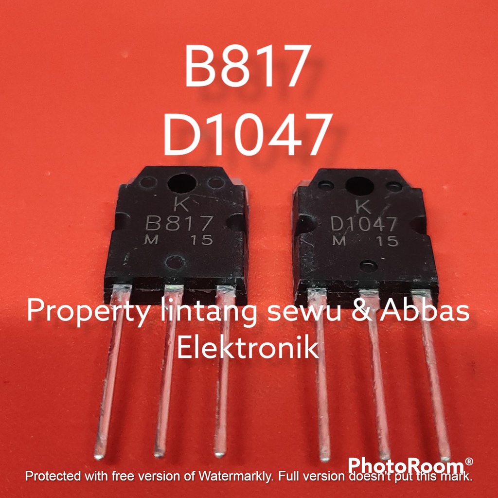 Jual B817 D1047 TRANSISTOR FINAL AMPLIFIER B817 D1047 B 817 D 1047 ...