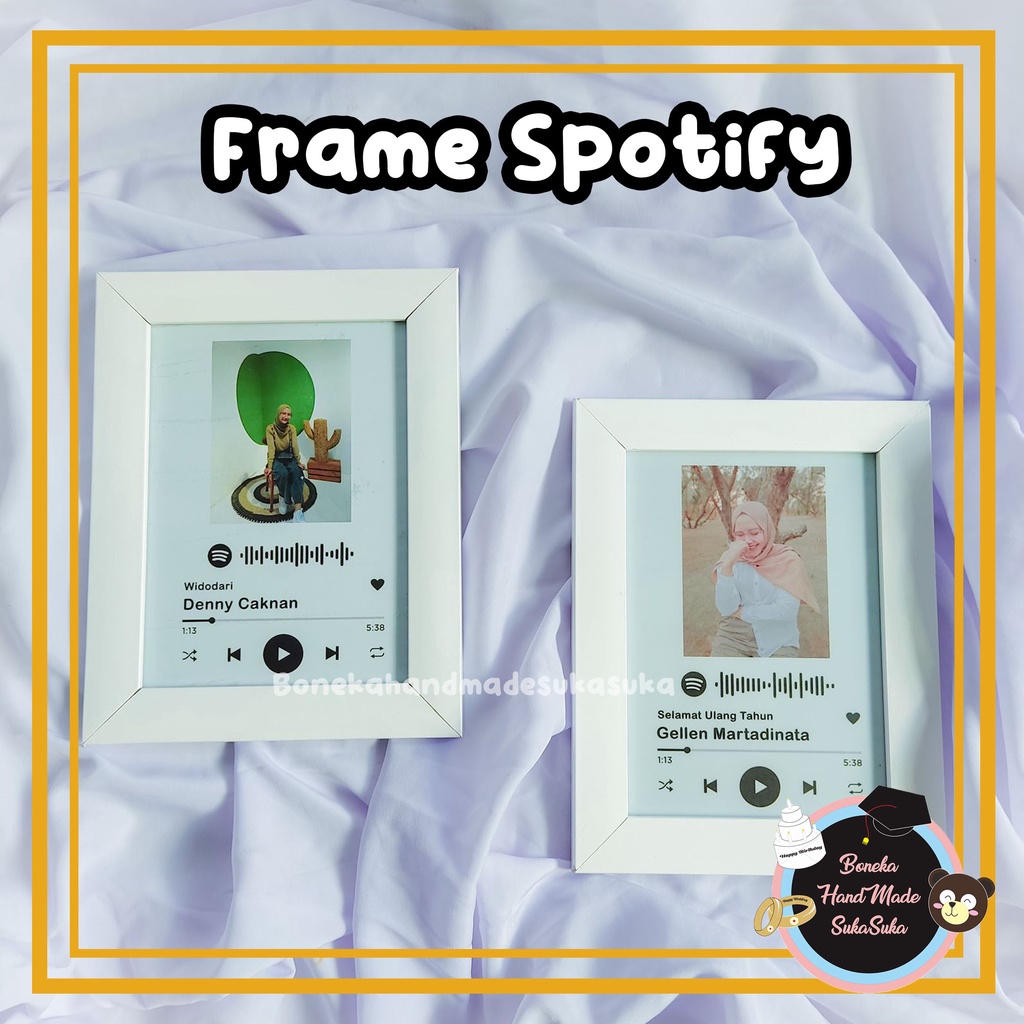 Jual Frame Spotify Bisa Custom Foto dan Lagu Kado Ulang Tahun Hadiah ...
